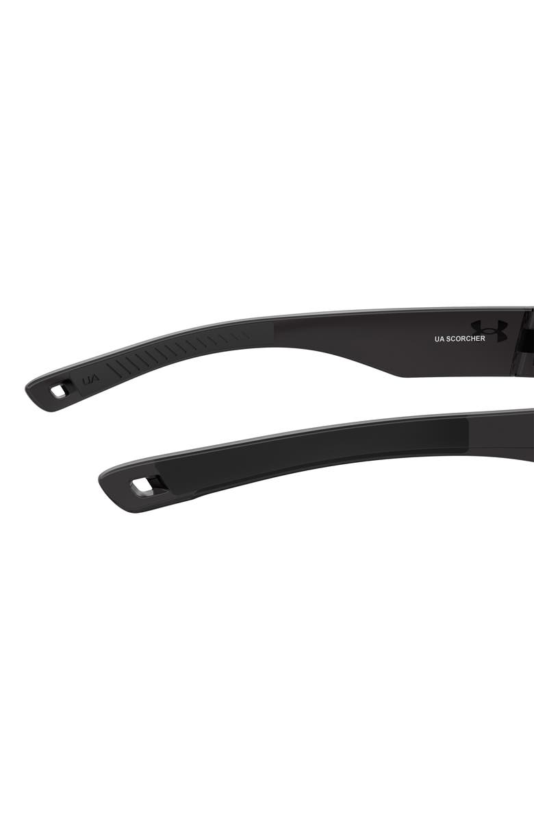 Under Armour 60mm Scorcher Square Sunglasses, Alternate, color, Grey Crystal