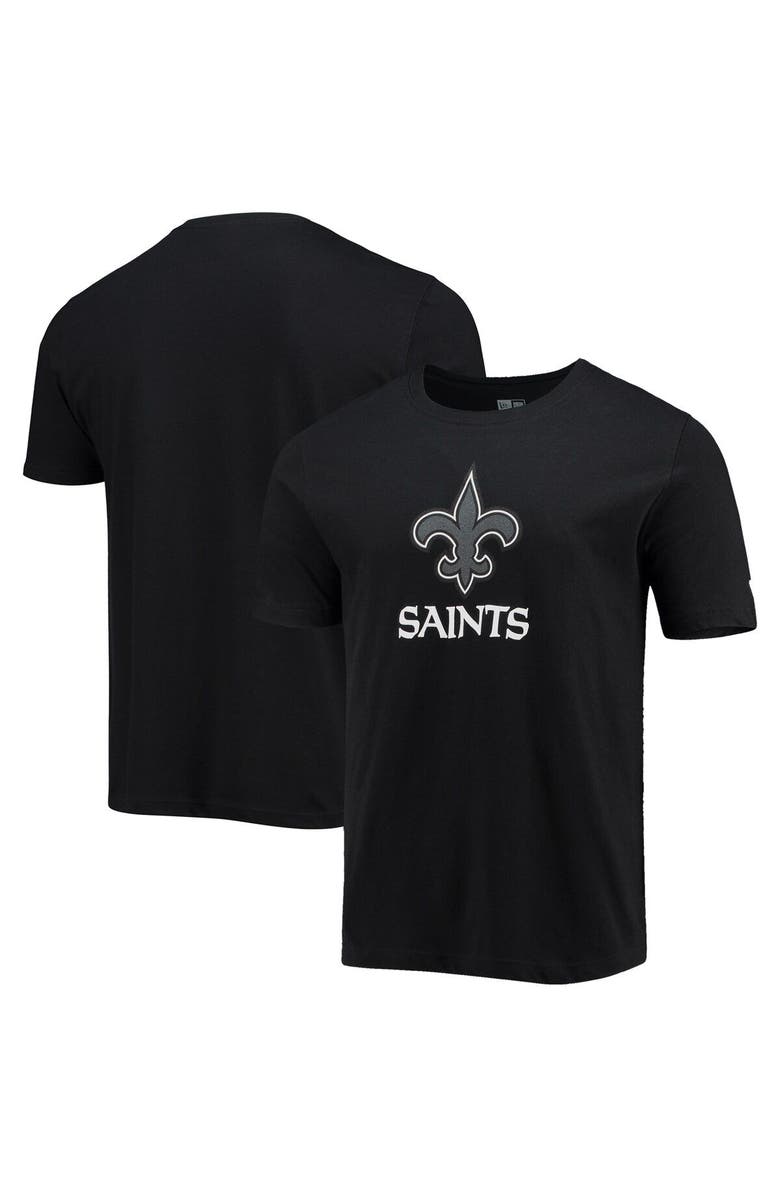 New Era Men's New Era Black New Orleans Saints Team Logo T-Shirt, Main, color, Black