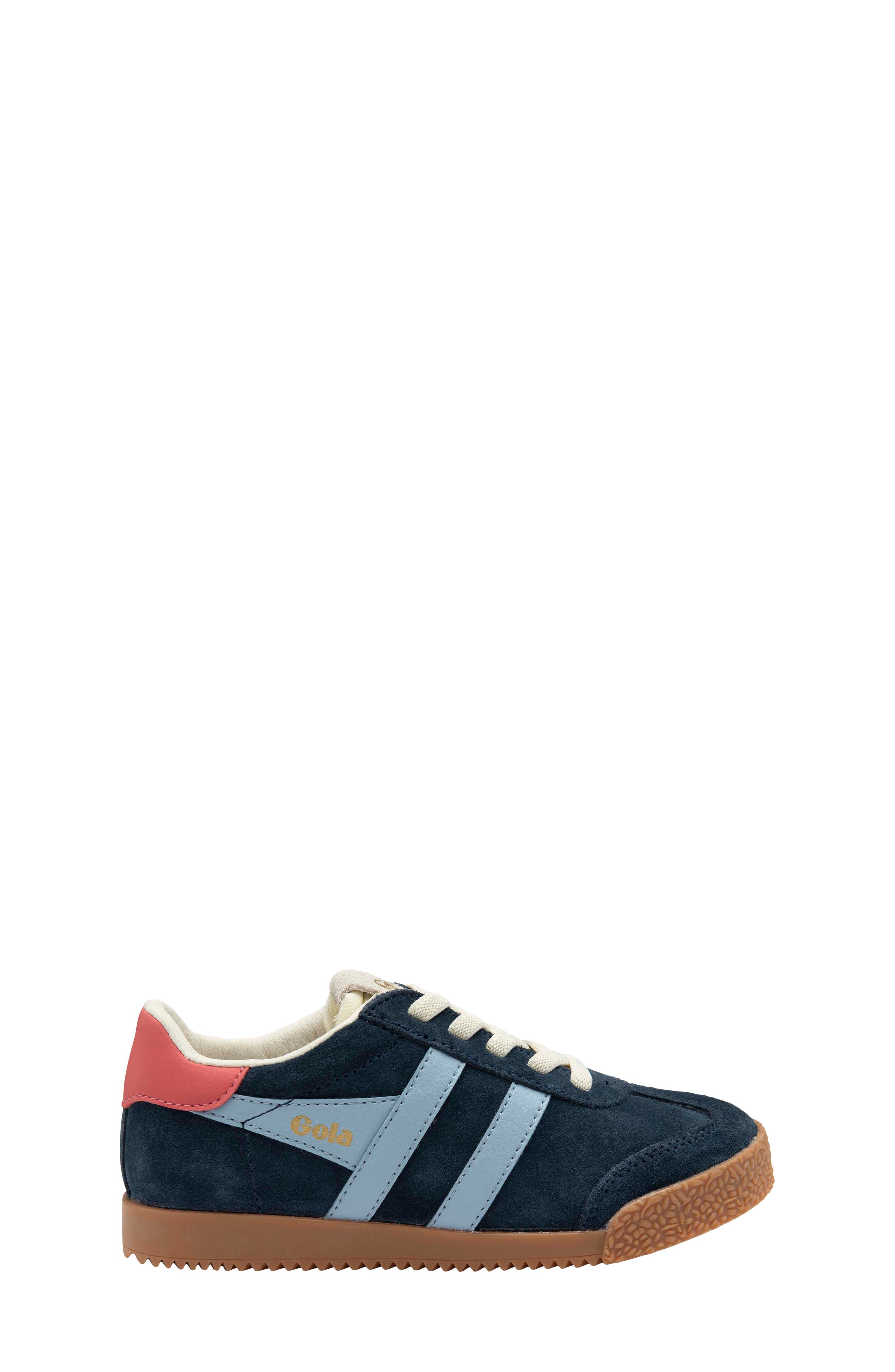 Kids' Elan Leather Sneaker, Alternate, color, NAVY/ AIR/ CORAL
