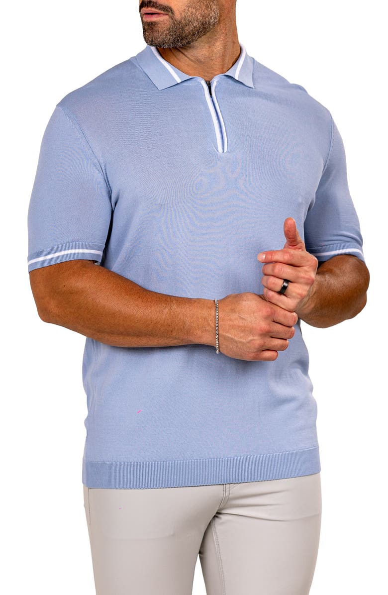 Maceoo Marthy Blue Polo, Alternate, color,