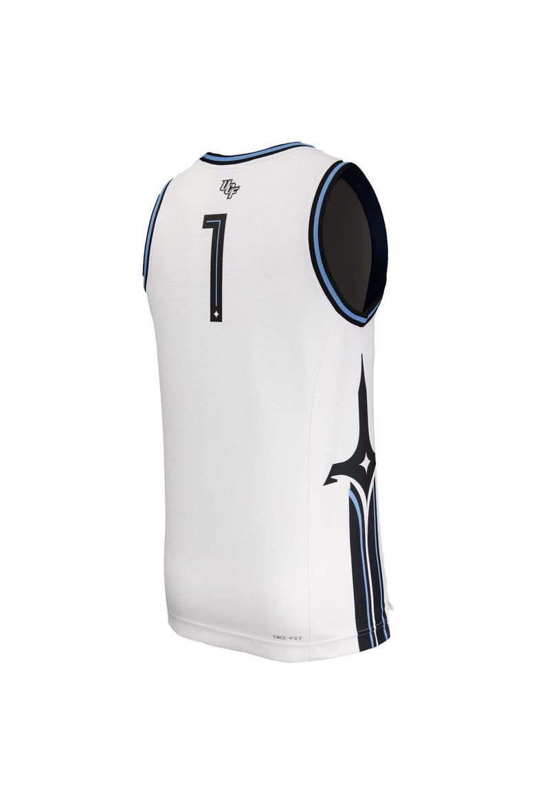 Men's Nike White UCF Knights Space Game Replica Basketball Jersey, Alternate, color, White