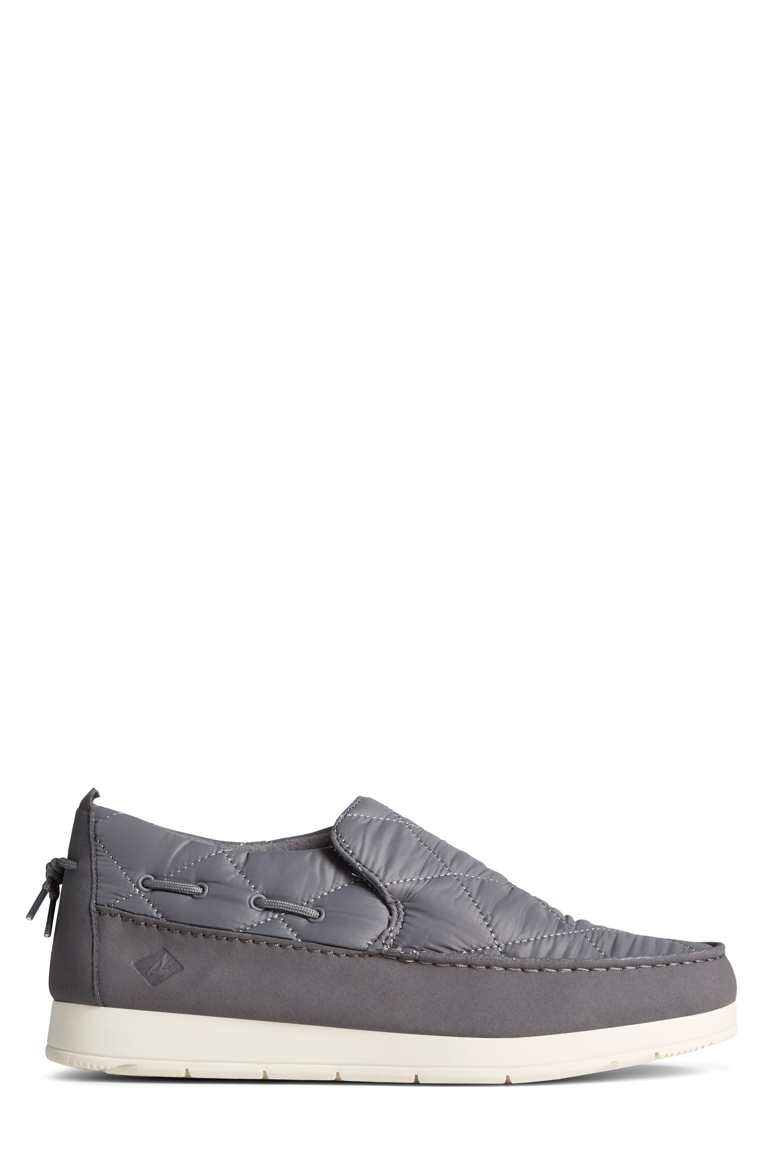 Moc-Sider Slip-On Sneaker, Alternate, color, GREY