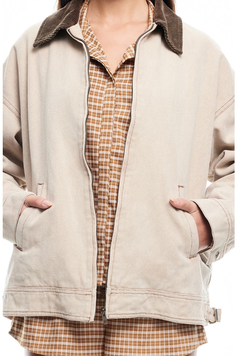 Workwear Water Repellent Cotton Jacket, Alternate, color, STONE