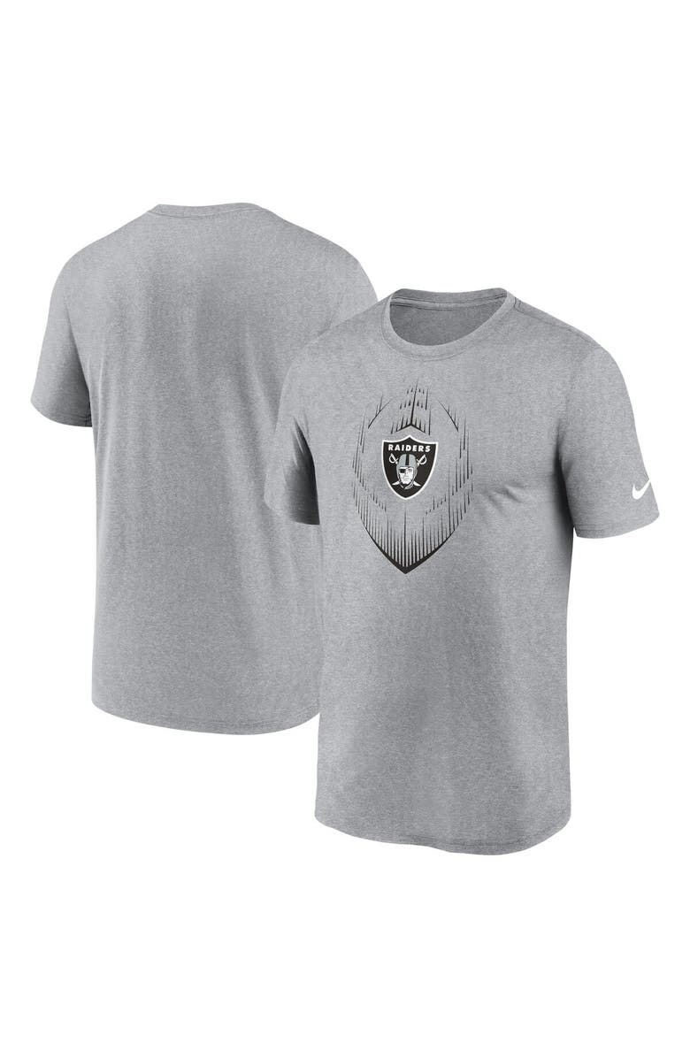 Nike Men's Nike Heather Gray Las Vegas Raiders Primetime Legend Icon Performance T-Shirt, Main, color, Heather Gray