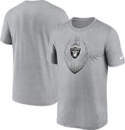 Nike Men's Nike Heather Gray Las Vegas Raiders Primetime Legend Icon Performance T-Shirt