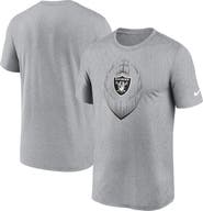 Nike Men's Nike Heather Gray Las Vegas Raiders Primetime Legend Icon Performance T-Shirt