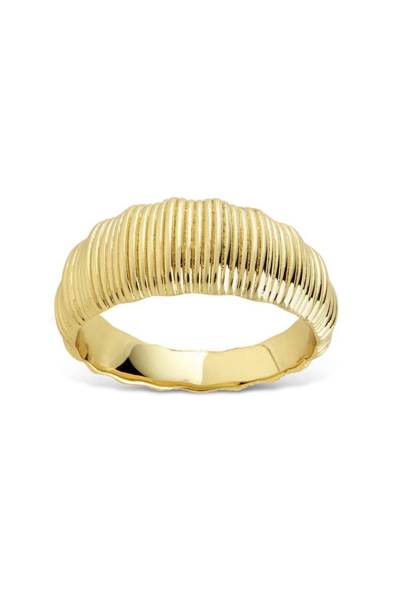 Guiliana Ripple Textured Band Ring, Main, color, GOLD