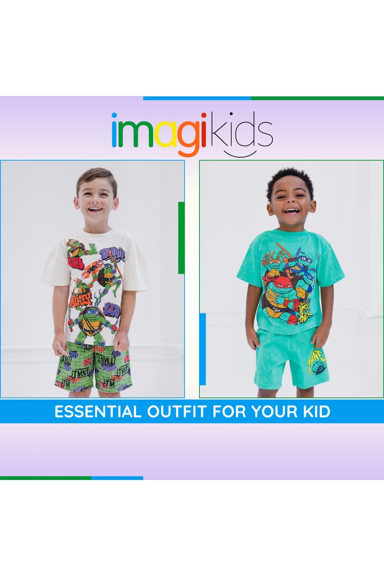 2-Piece T-Shirt and Shorts Set, Alternate, color, Gumdrop Green