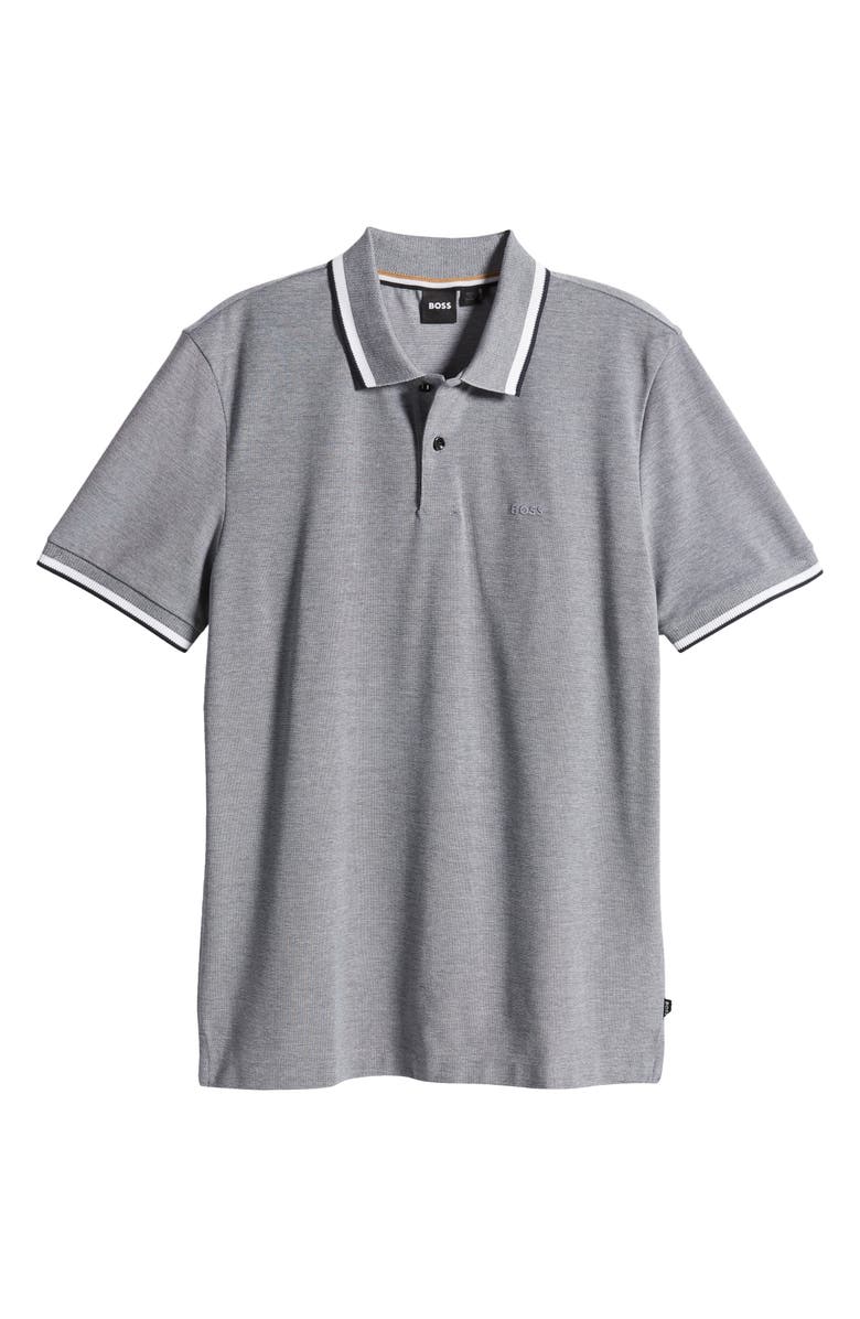 BOSS Parlay Tipped Cotton Polo, Alternate, color, Blue