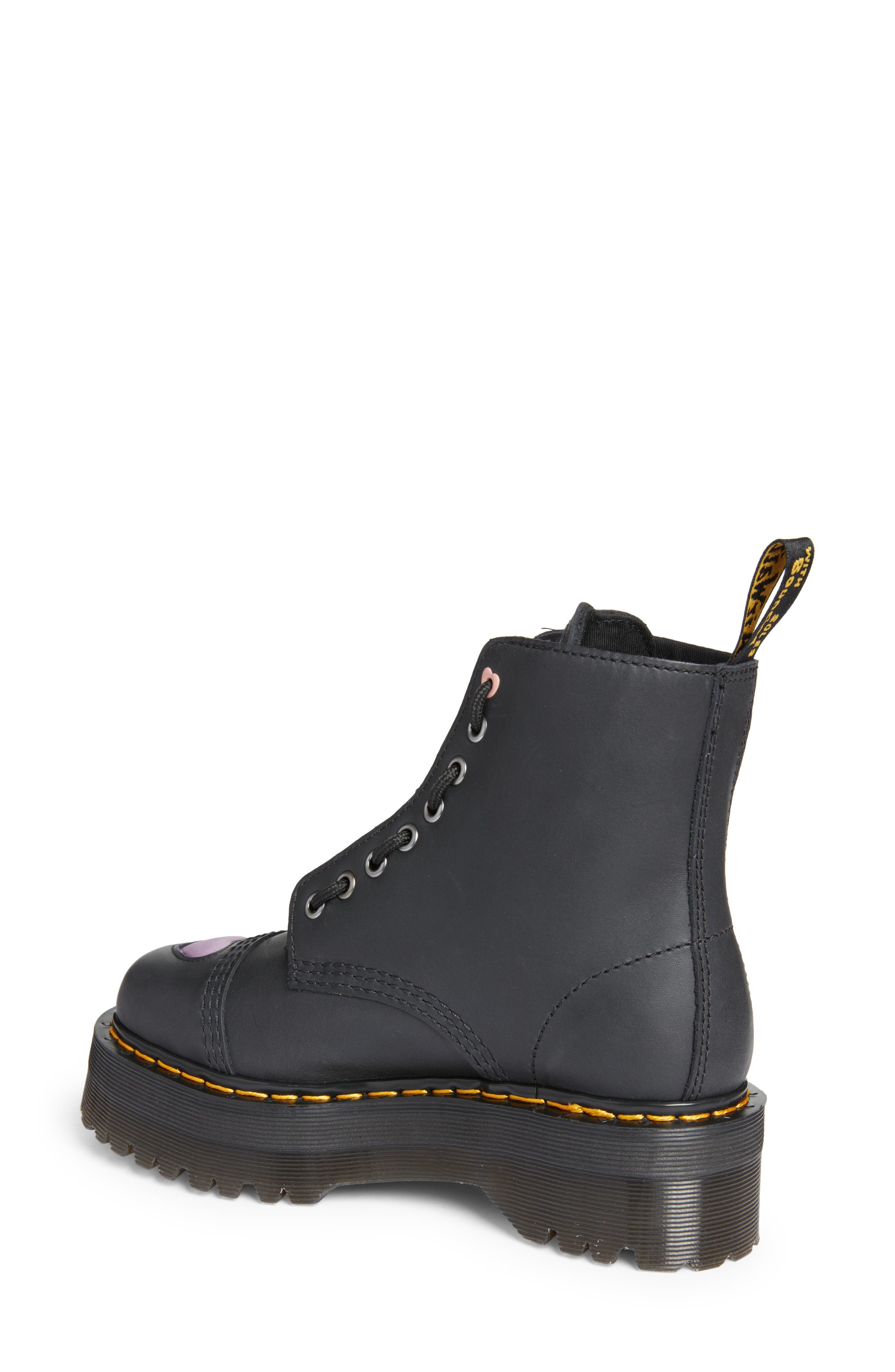 Dr. Martens Sinclair Hearts Platform Boot, Alternate, color, 