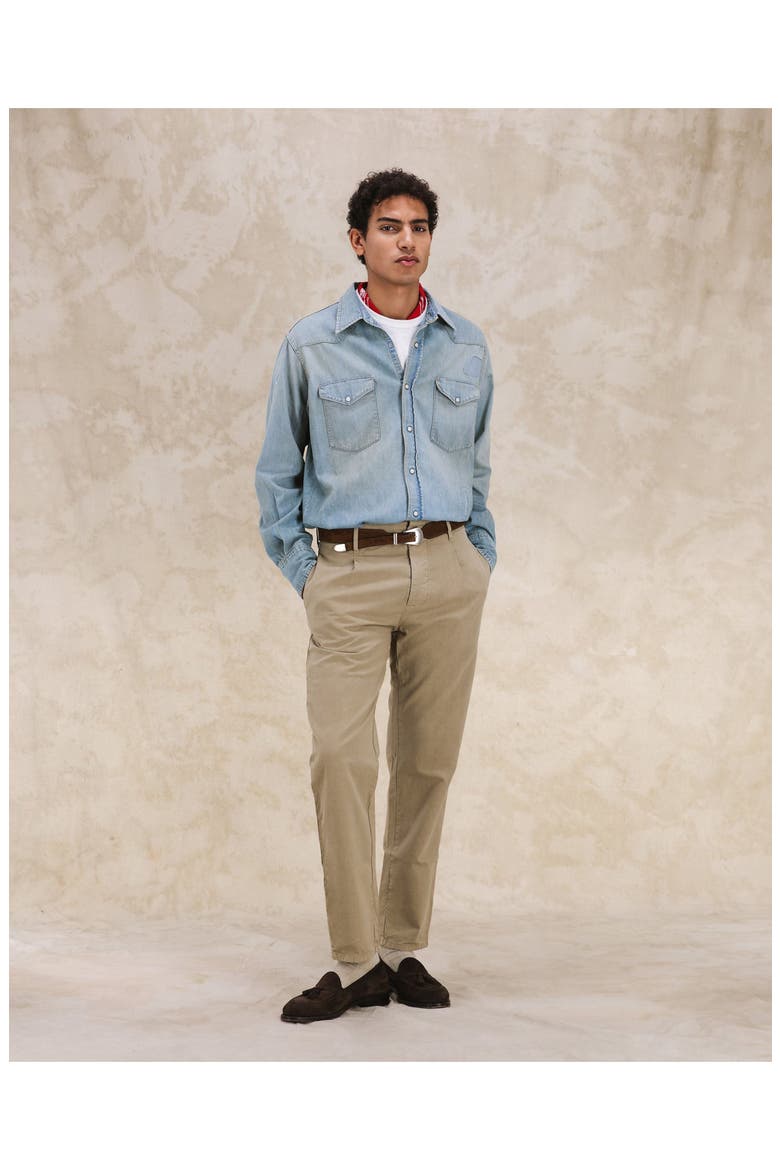 Jennyvint Custom Wash Denim Shirt, Alternate, color, D470