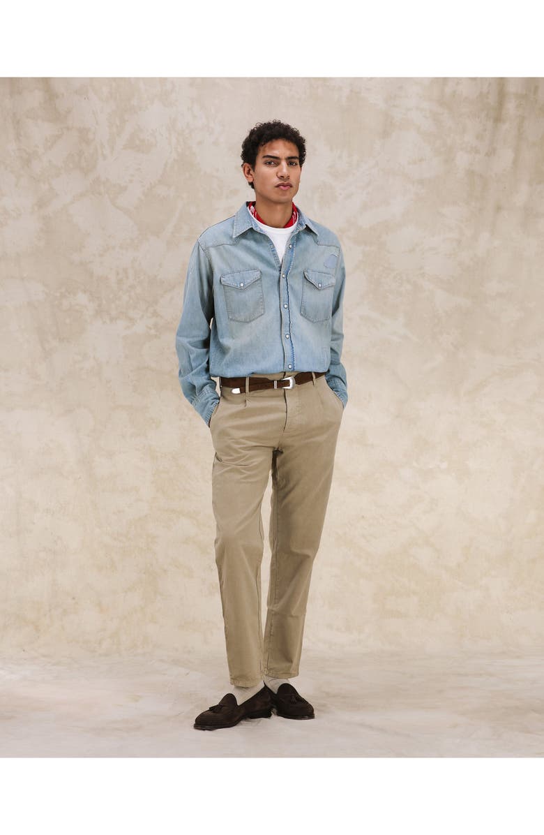 Fortela Jennyvint Custom Wash Denim Shirt, Alternate, color, D470