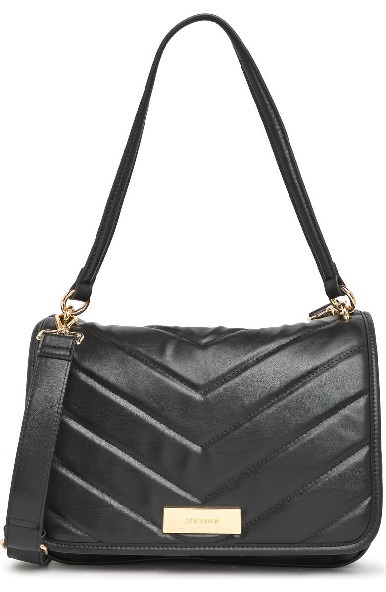 Steve Madden Whitley Quilted Flap Crossbody Bag, Main, color,