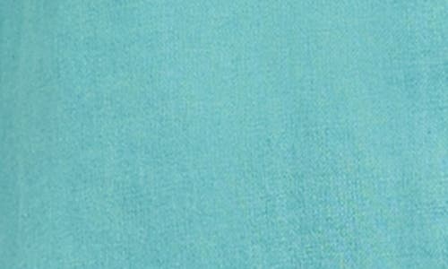 Karen Kane Layered Cuff Shirred Blouse In Aqua