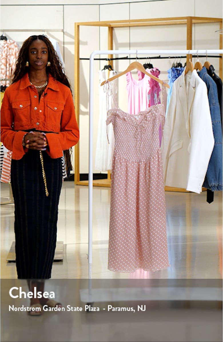 Maxine Clip Dot Maxi Sundress, sales video thumbnail