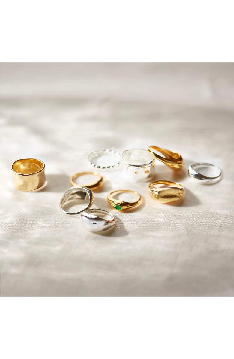 Monica Vinader Gaia Ring, Alternate, color, Yellow Gold