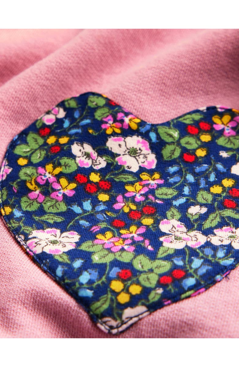 Mini Boden Kids' Heart Pocket Tunic & Leggings Set, Alternate, color, Berry Floral