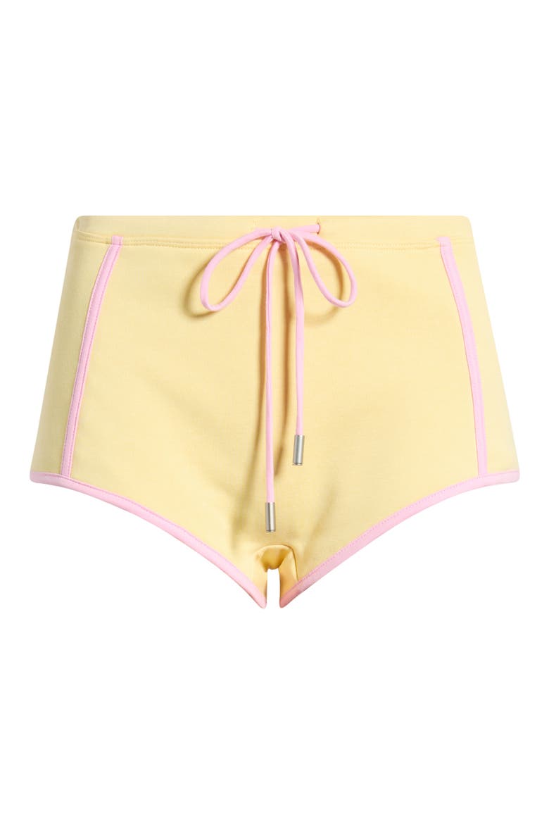 Micro Track Shorts, Alternate, color, CUSTARD CLOUD