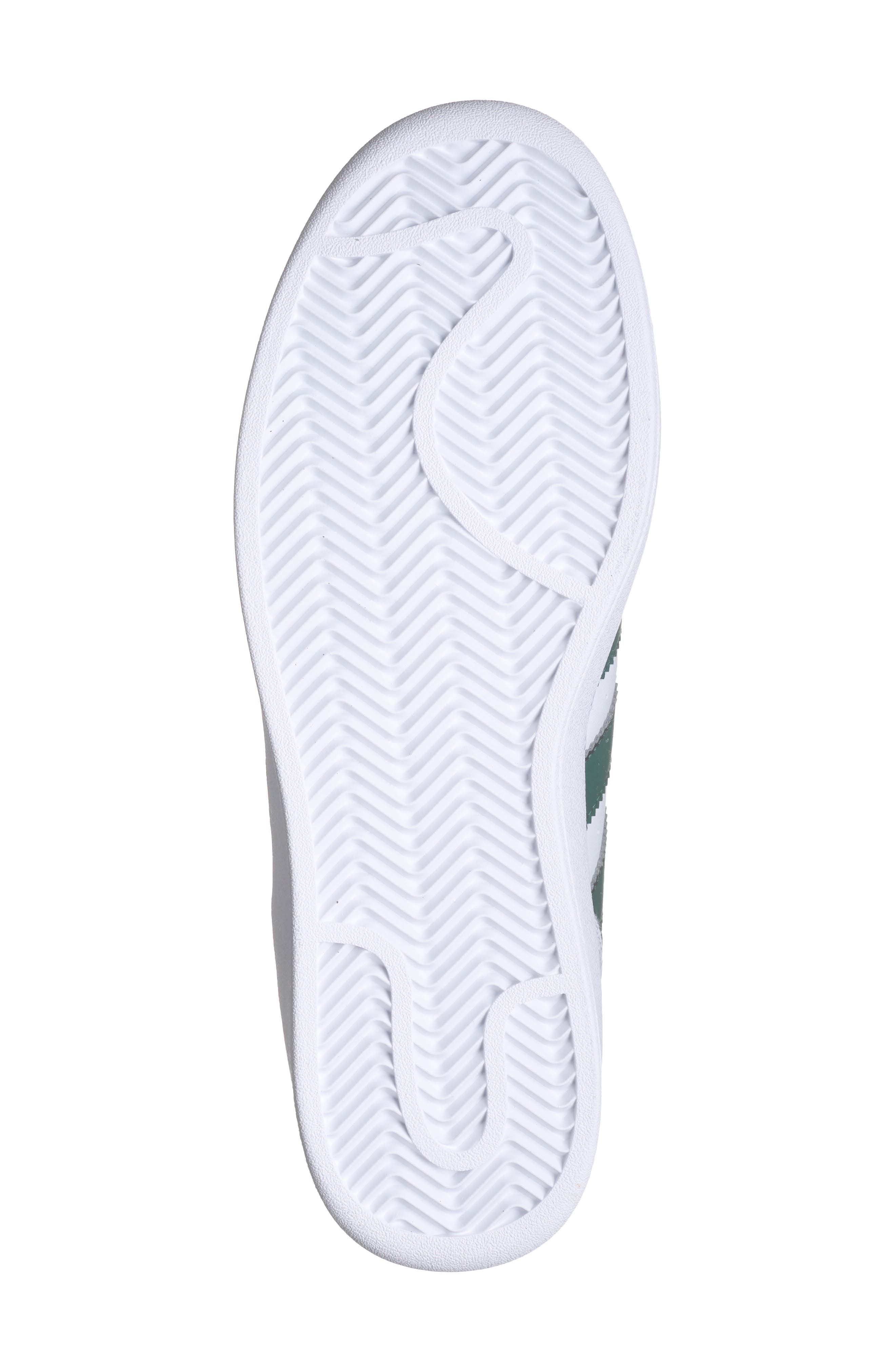 adidas Superstar XLG Sneaker, Alternate, color, White/ Green/ Black