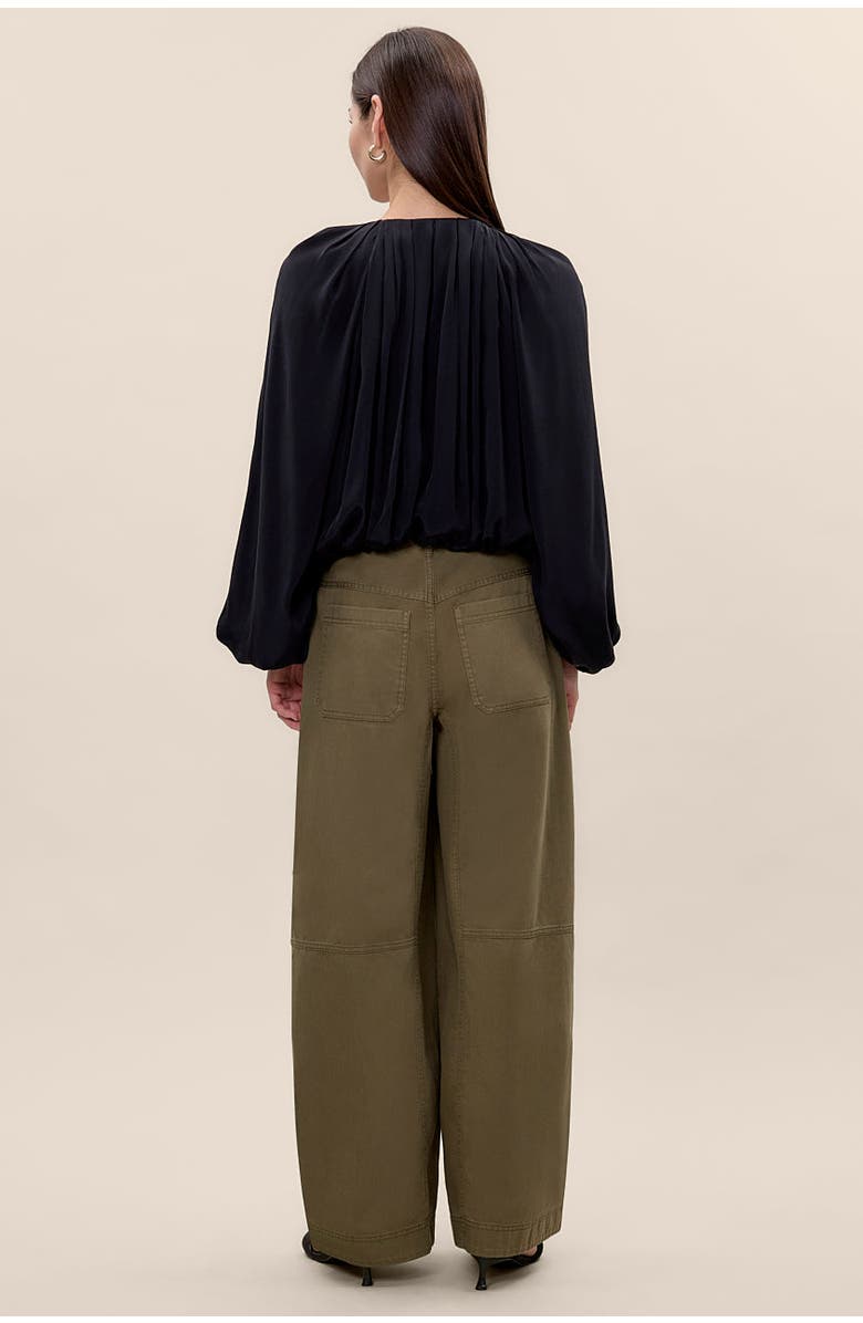 Rebecca Taylor Lillith Bubble Top, Alternate, color, Black