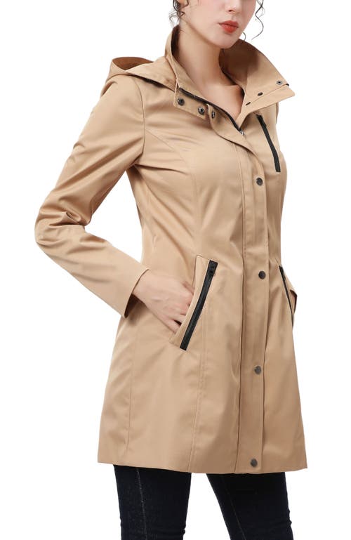 Kimi & Kai Molly Hooded Anorak Jacket In Brown
