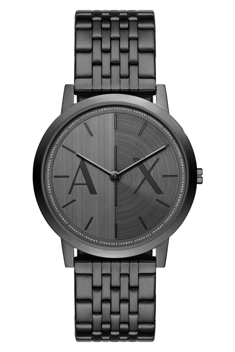 Bracelet Strap Watch, 40mm, Main, color, BLACK