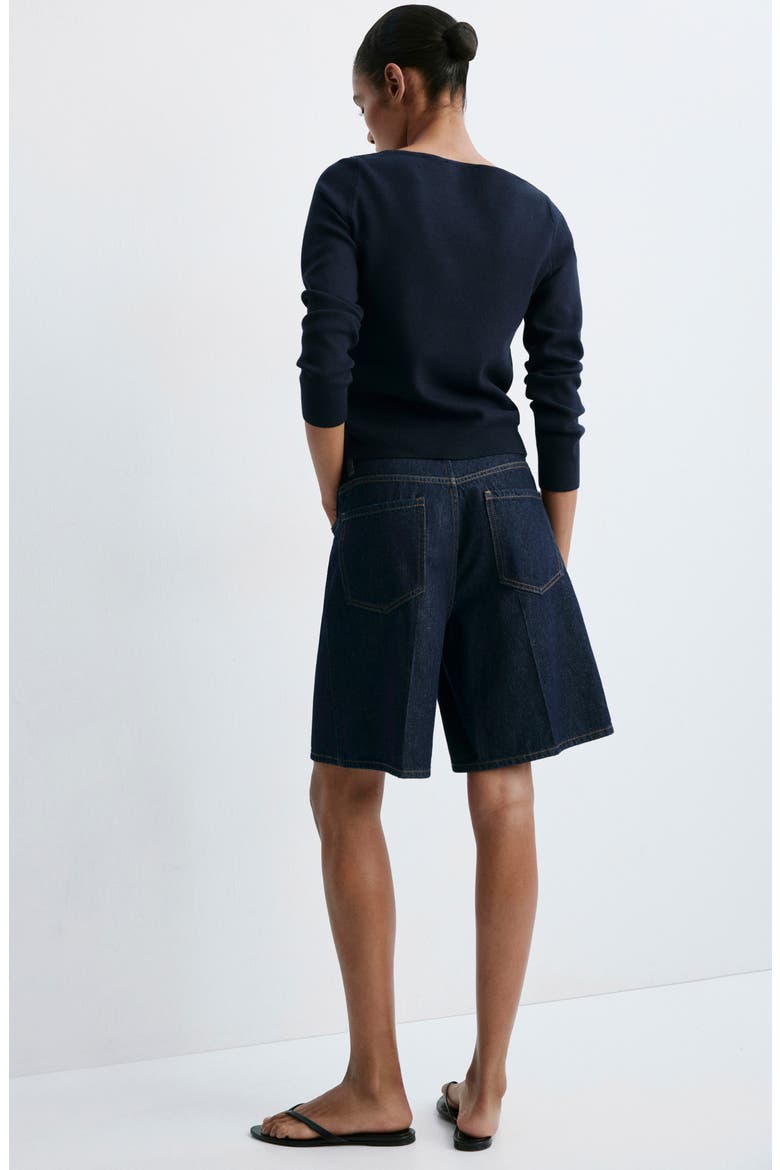 Boat Neck Sweater, Alternate, color, NAVY