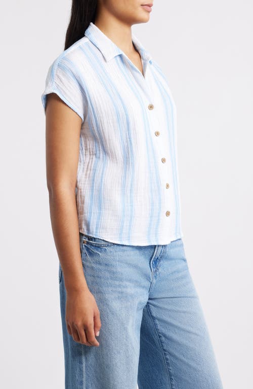 Beachlunchlounge Gem Stripe Shirt In Blue