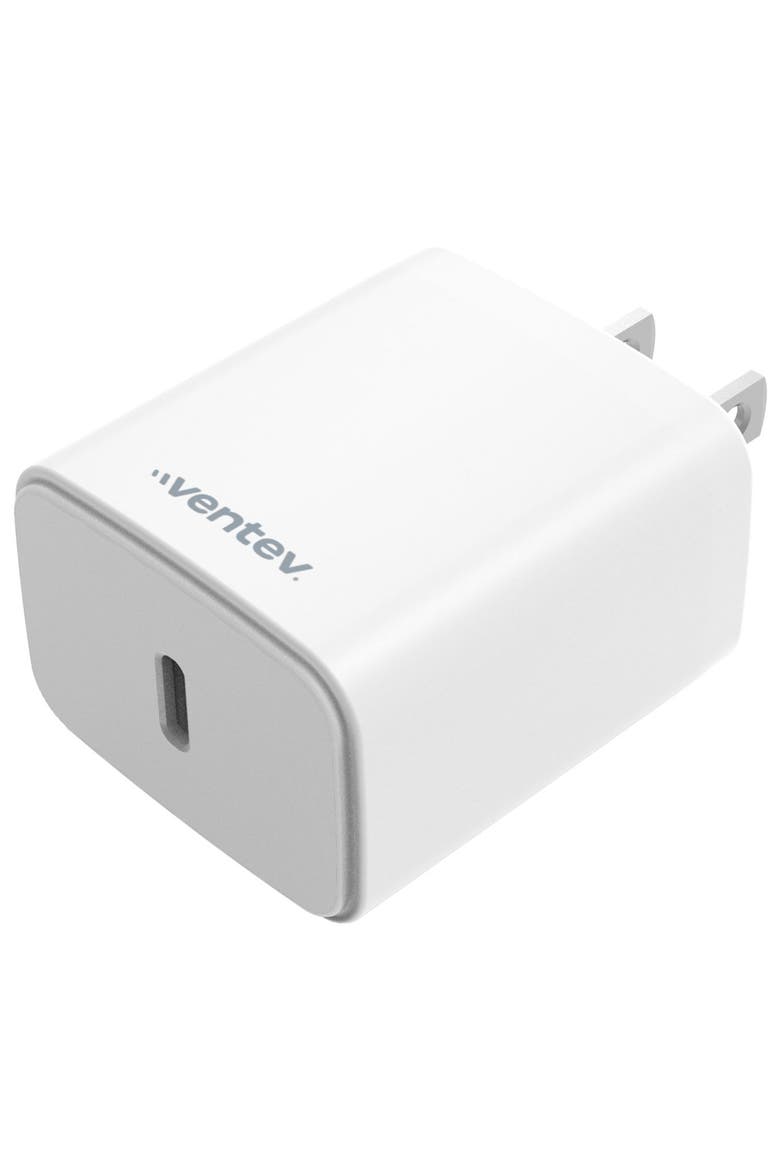20W ULTRAFAST USB-C Universal Wall Charger with USB-C to Apple Lightning Cable, Main, color, White