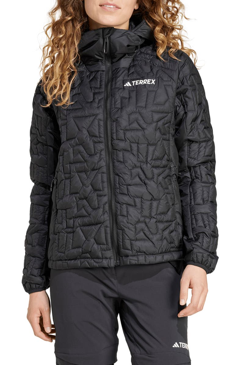 adidas Terrex Xperior PrimaLoft<sup>®</sup> Insulated Hooded Jacket, Main, color,