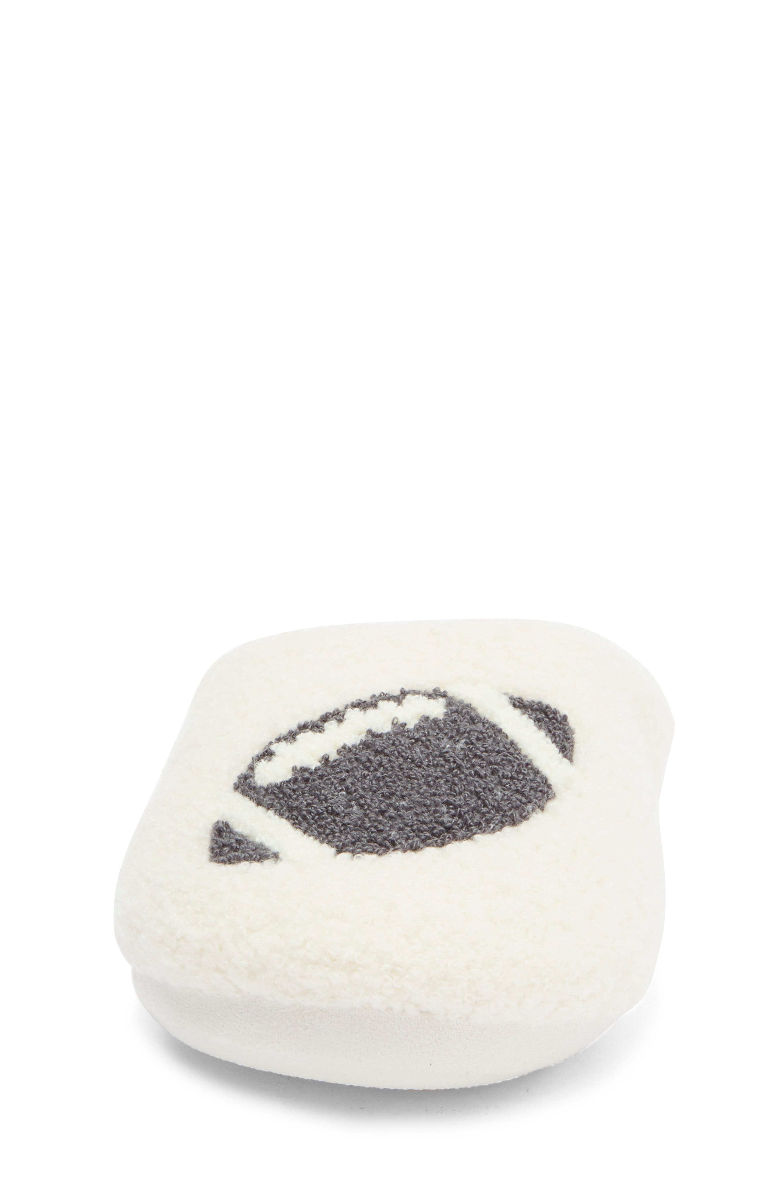 PJ Salvage Football Slipper, Alternate, color, Ivory