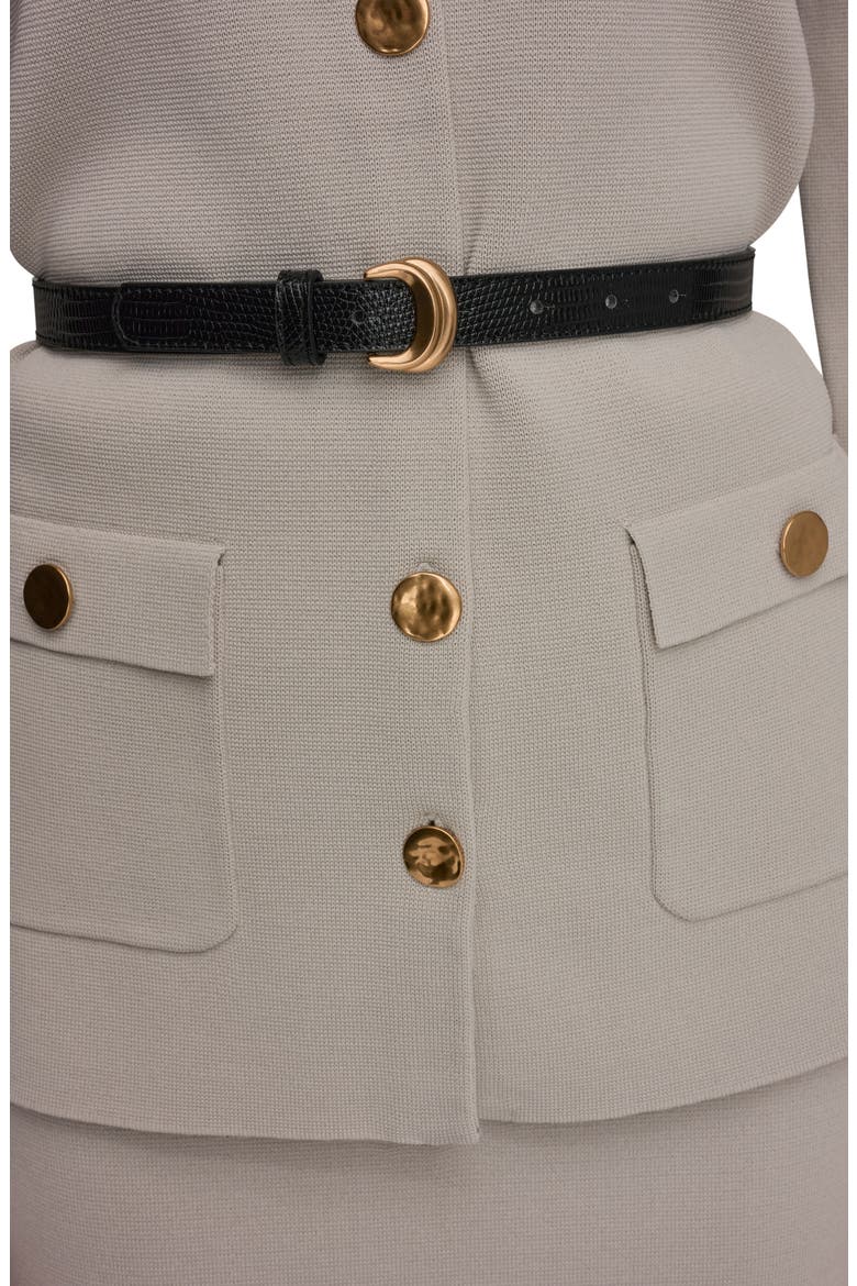 Belted Sweater Blazer, Alternate, color, TUSCAN GREY