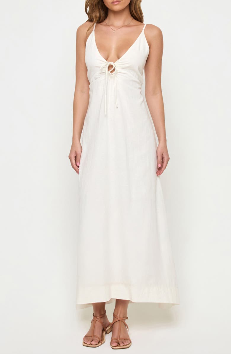 LSPACE Mabel Cover-Up Maxi Dress, Main, color, Cream