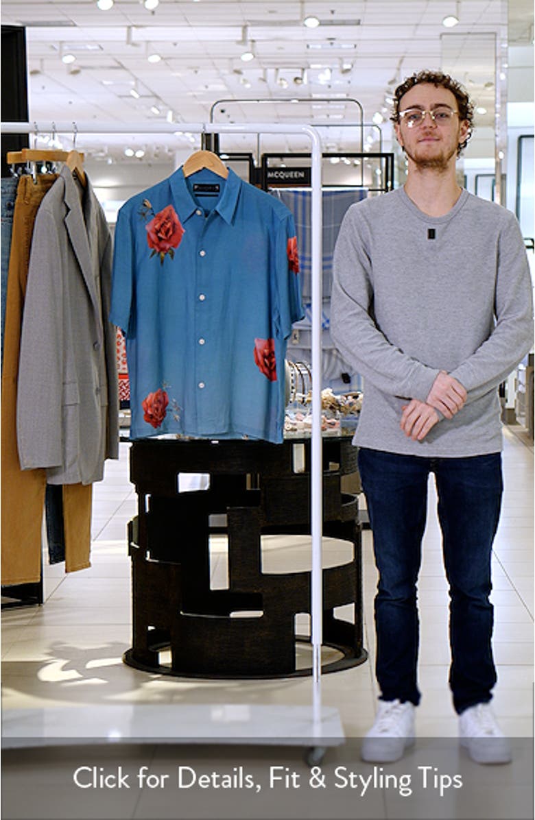Fazed Floral Button-Up Camp Shirt, sales video thumbnail