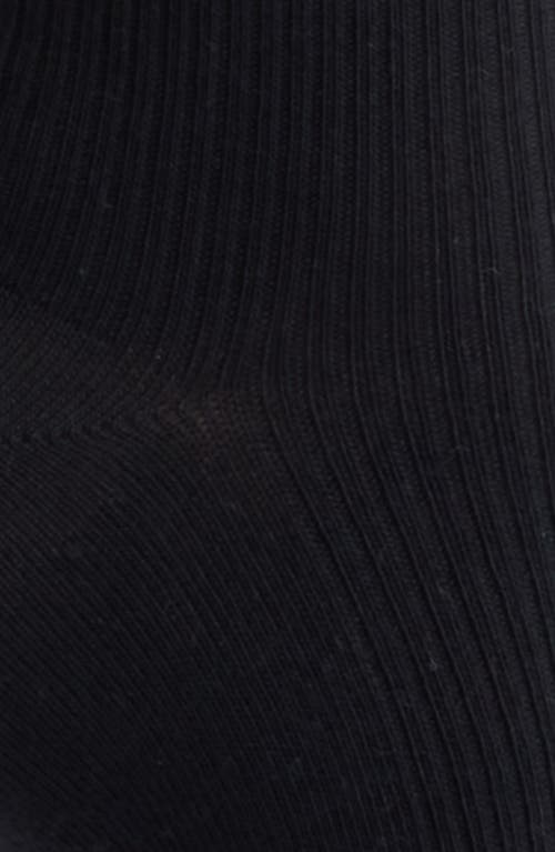 Nordstrom Lettuce Edge Crew Socks In Black