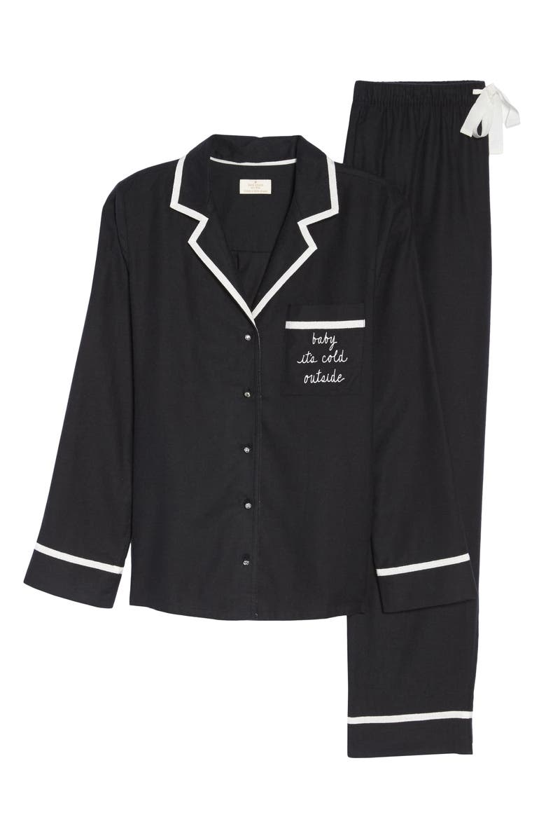ZDNU KATE SPADE kate spade new york flannel pajamas, Alternate, color, 