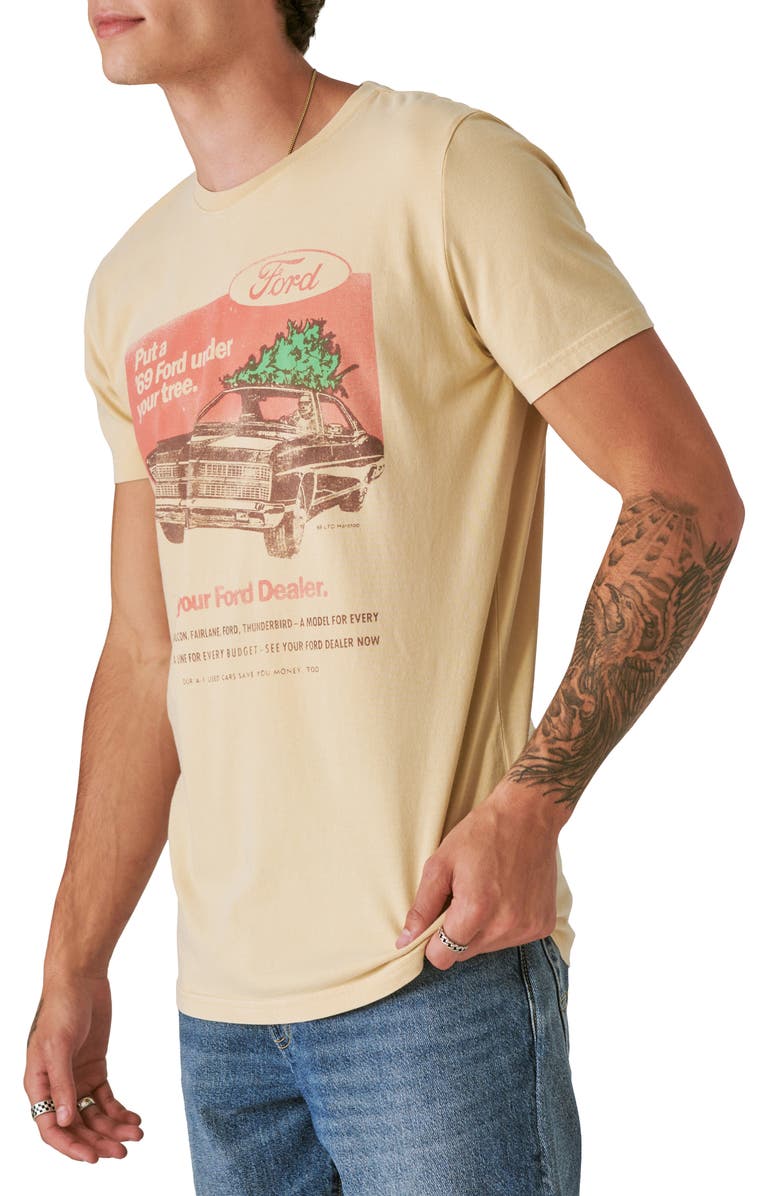 Lucky Brand Ford Tree Graphic T-Shirt, Alternate, color, 