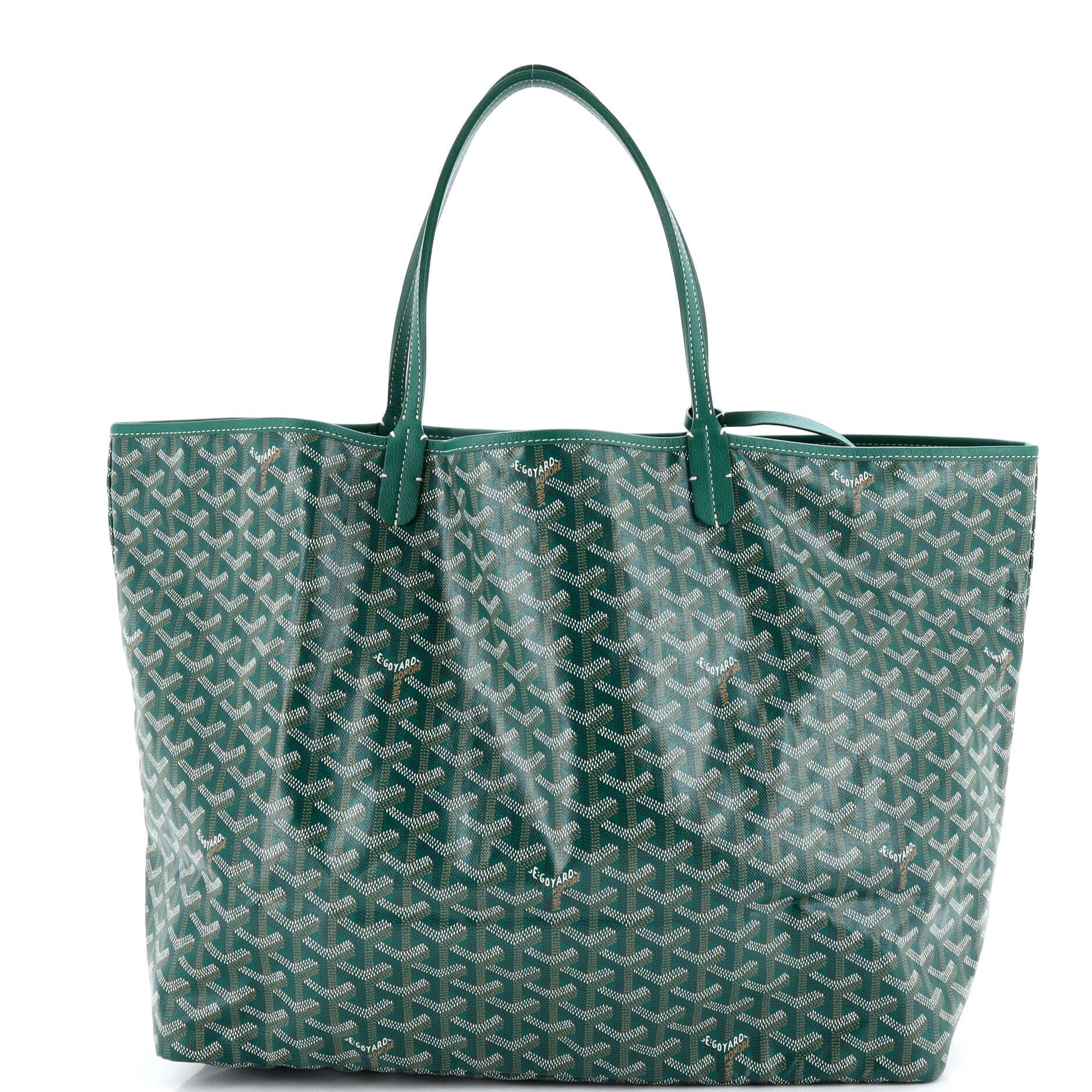 Pre-Owned Goyard Saint Louis Tote Coated Canvas GM, Main, color, Green