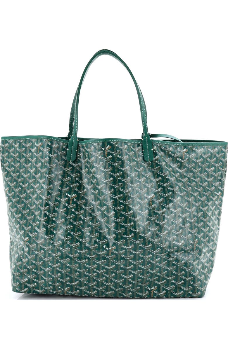 Pre-Owned Goyard Saint Louis Tote Coated Canvas GM, Main, color, Green