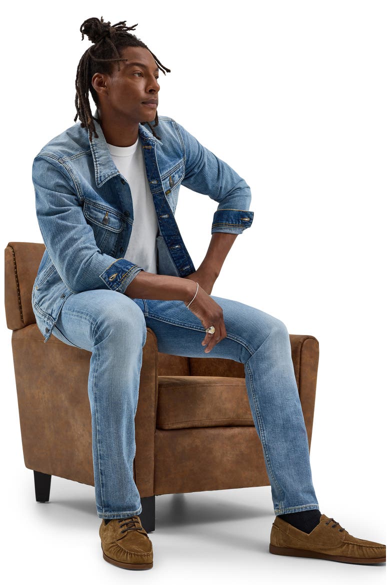Rider Stretch Slim Straight Leg Jeans, Alternate, color, WASHED OLIVER