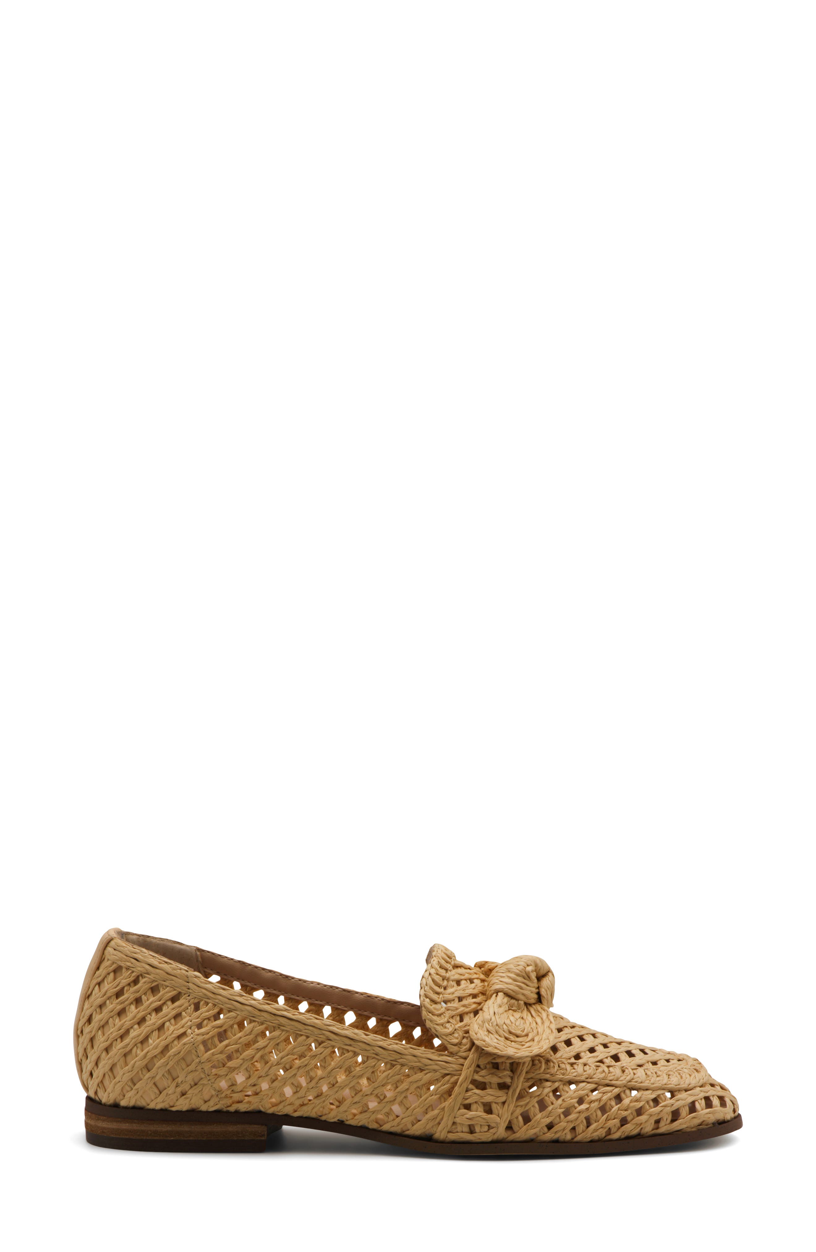 Charles David Finite Water Resistant Raffia Loafer, Alternate, color, Natural