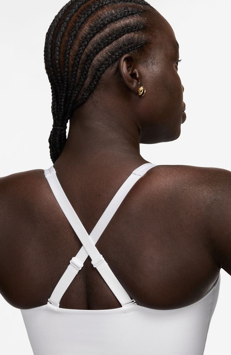 Nike Alate Medium Support Padded Sports Bra, Alternate, color, White