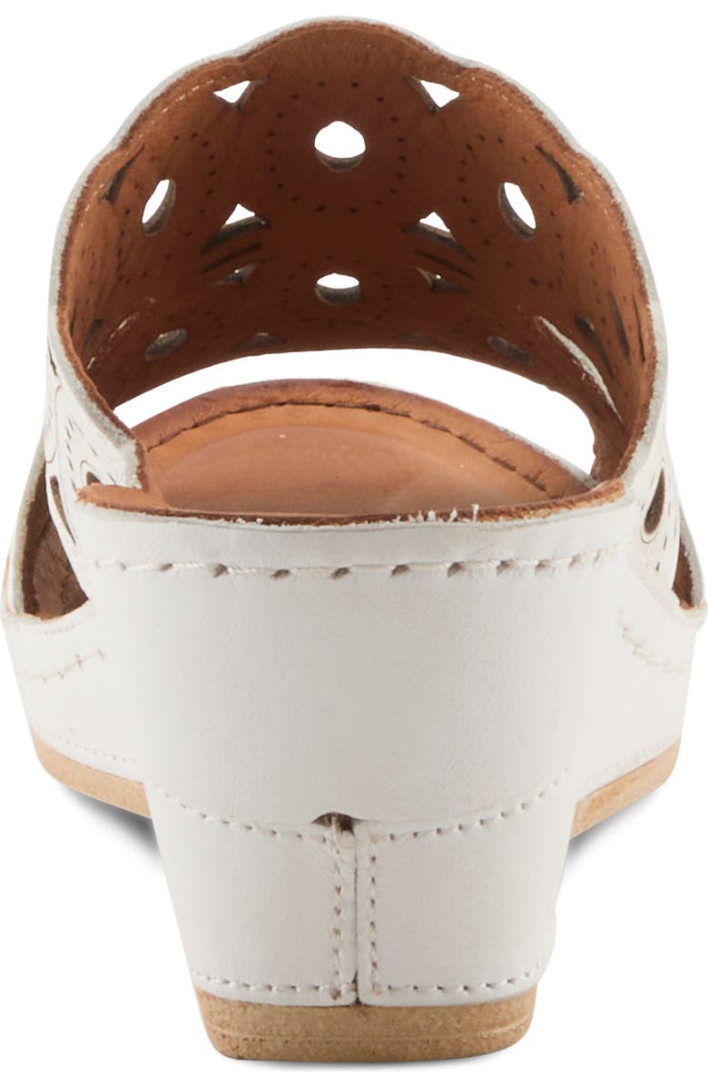Spring Step Labarnas Platform Wedge Slide Sandal, Alternate, color, White