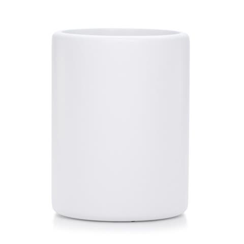 Domus White Matte Waste Basket