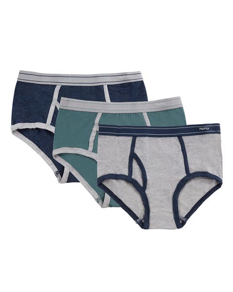 3 Pair Tag-Free Briefs, Assorted Colors (Toddler, Little Kid & Big Kid)