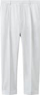 MANGO Pleated Wool Wide Leg Pants