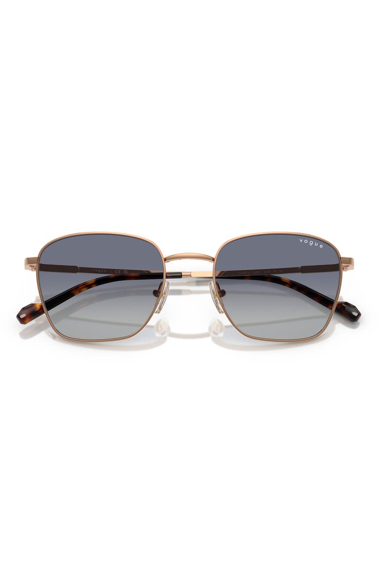 VOGUE 53mm Pillow Sunglasses, Alternate, color, Rose Gold