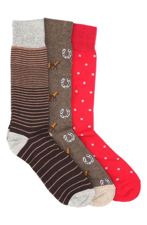 3-Pack Cotton Crew Socks