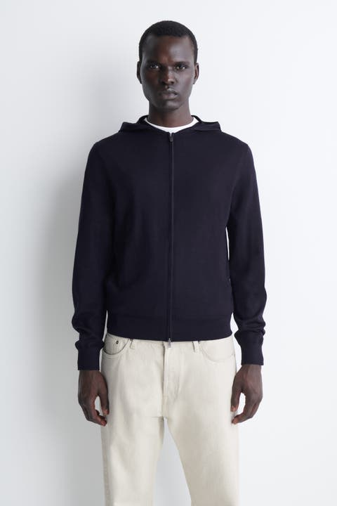 Merino Wool Zip-up Hoodie