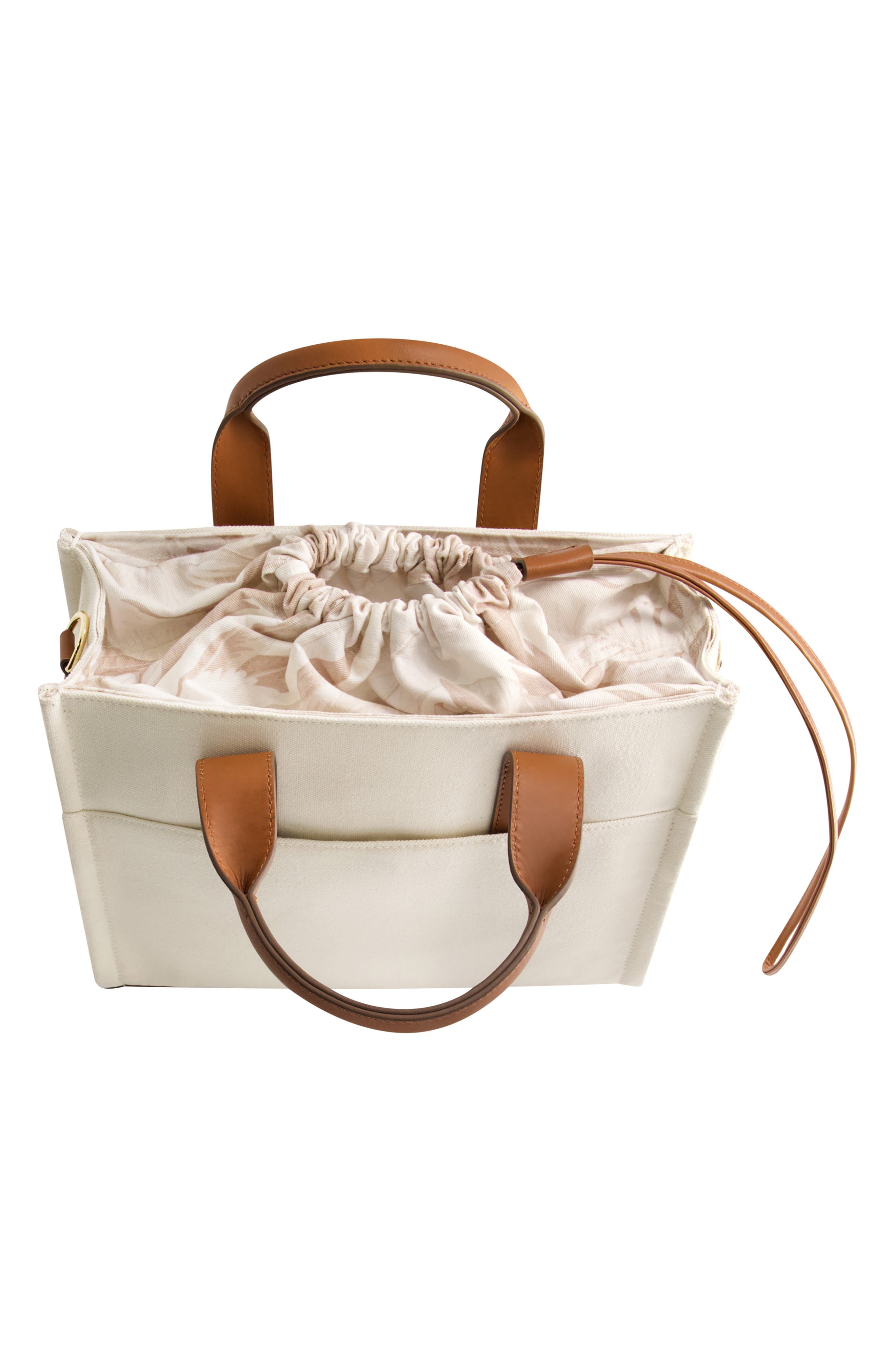 Tommy Bahama Canvas & Leather Trim Tote Bag, Alternate, color, Natural